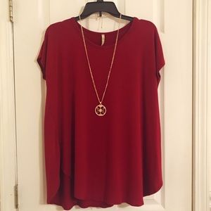 Wine colored tunic